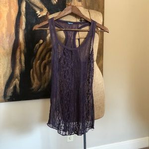 Purple Lacey tank